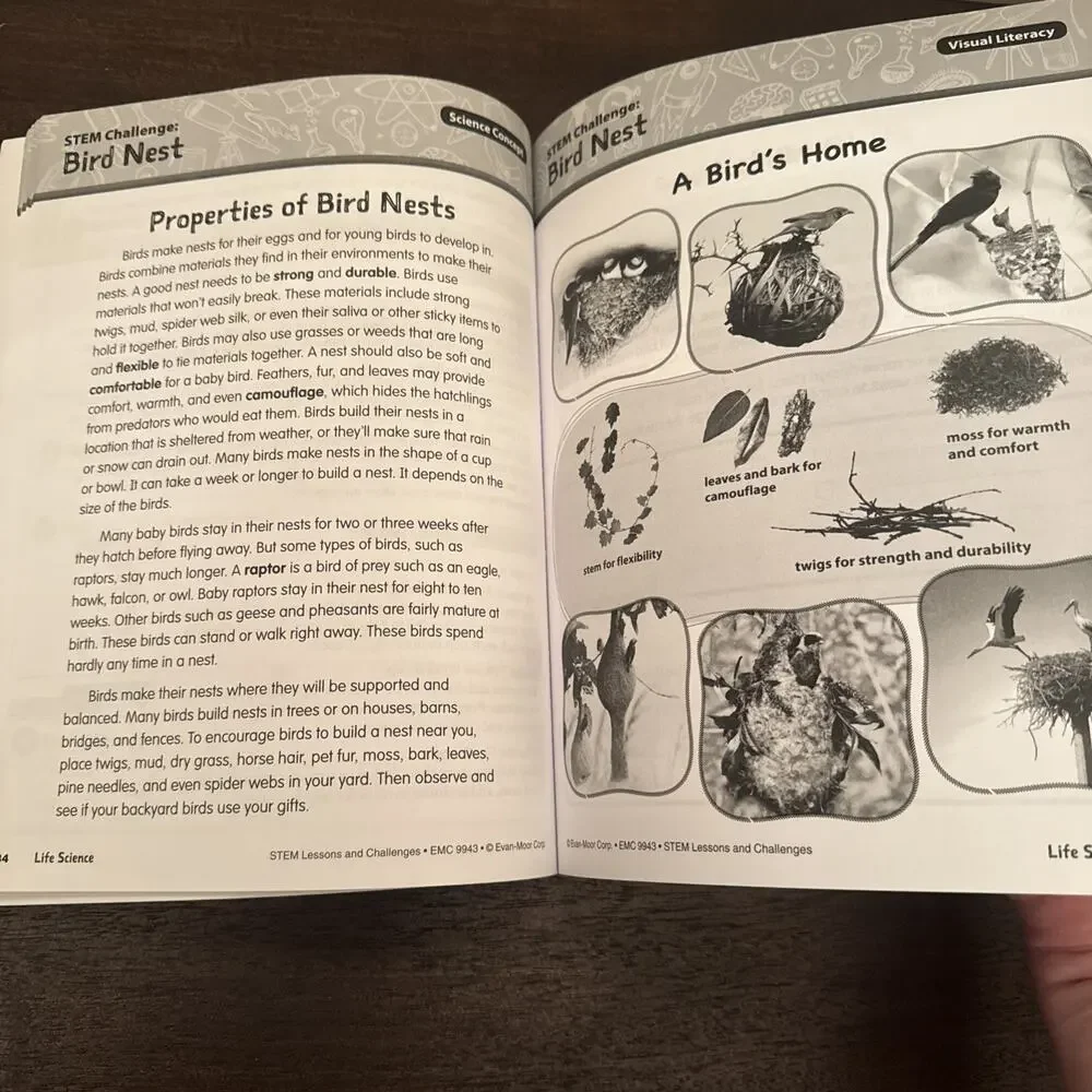 NEW Stem Lessons and Challenges Grade 3 Evan-Moor Paperback Workbook Home School